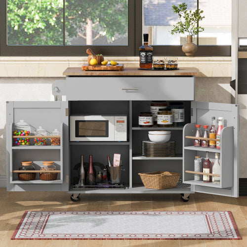 Rolling Kitchen Island With Storage Space