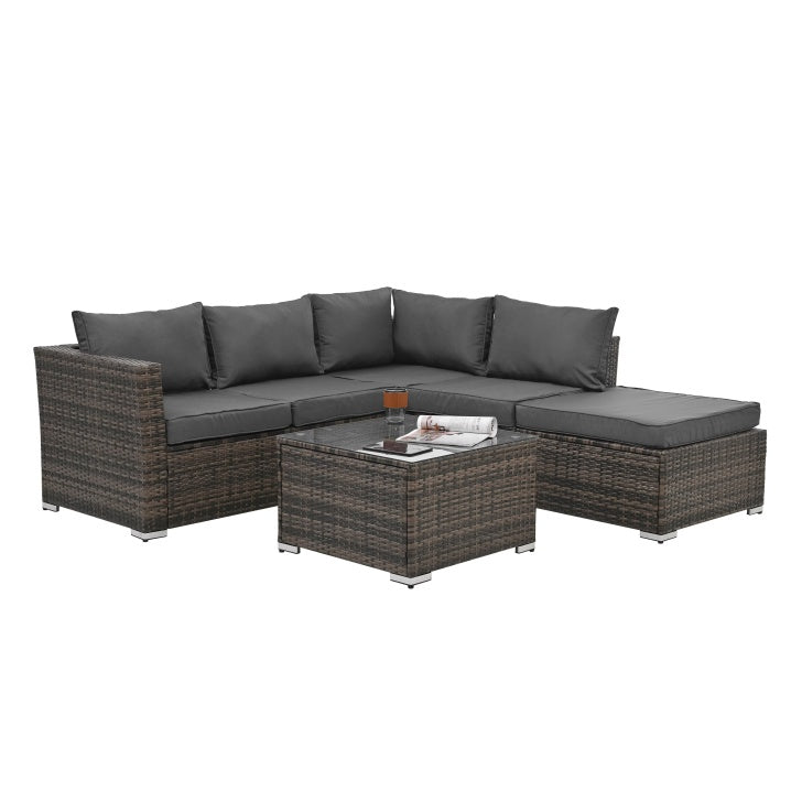 Patio Furniture, Outdoor Furniture, Seasonal PE Wicker Furniture, 4 Se