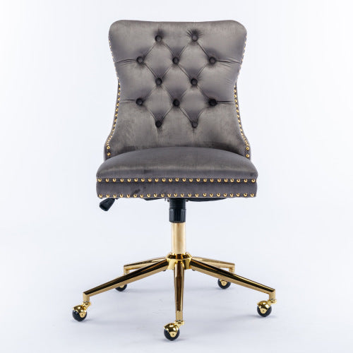 Home Office Chair With Tufted Velvet Buttons