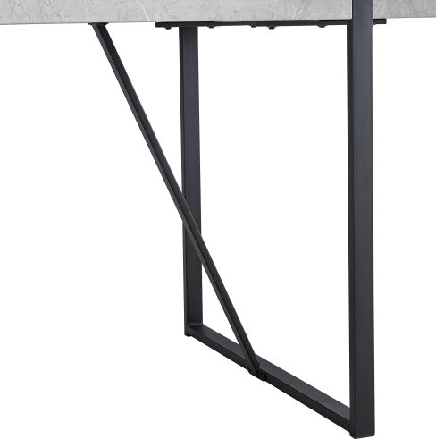 Modern Dining Table, 55 Inch Kitchen Table For 4 People, Rectangular