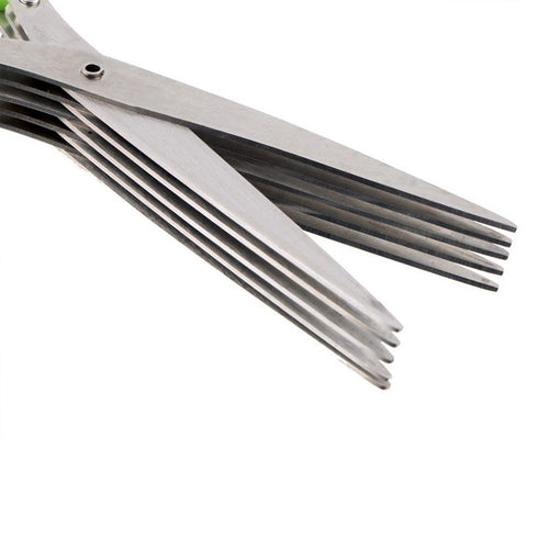 Multifunctional Multi-layer Green Onion Scissors Stainless Steel Onion