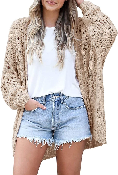 Long-sleeved Lightweight Loose Cardigan Sweater